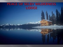 Peace of Selby Lodge in Gates of the Arctic National Park